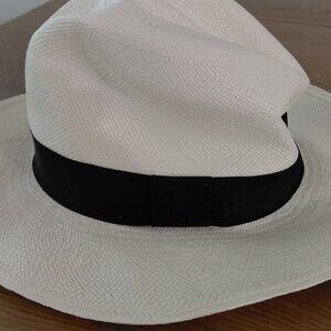 Montecristi Straw Panama Hat 100% Paja Toquilla Size 59 Adult Hand Made